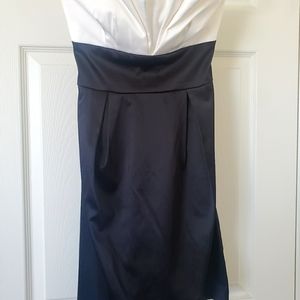 Black and white prom dress